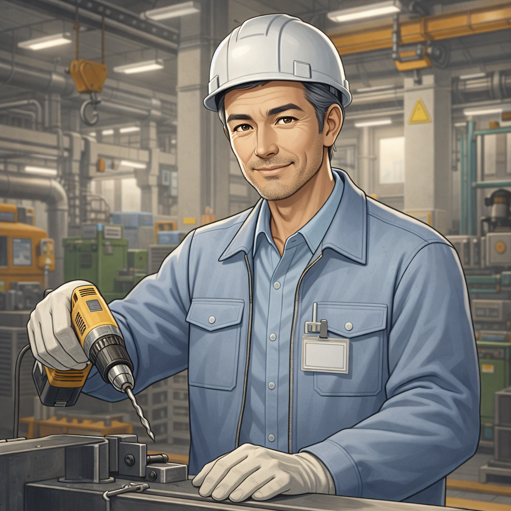 任意整理をした40代男性自営業のイラスト